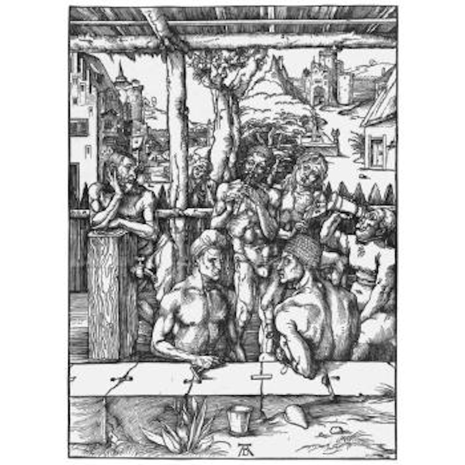 The Bath House (B. 128; M., Holl. 266) by Albrecht Dürer