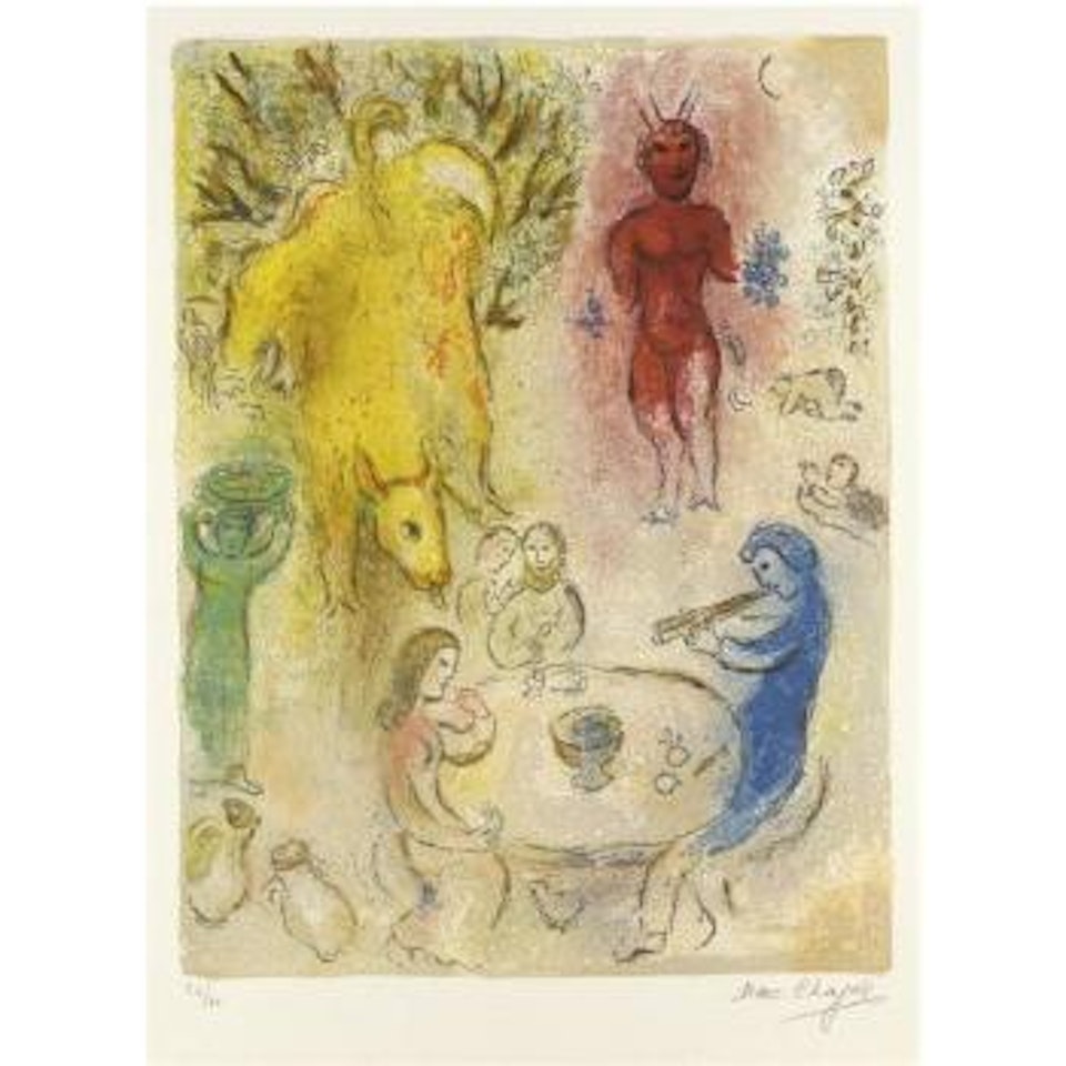 Daphnis And Chloe: Pan's Banquet (M. 331) by Marc Chagall