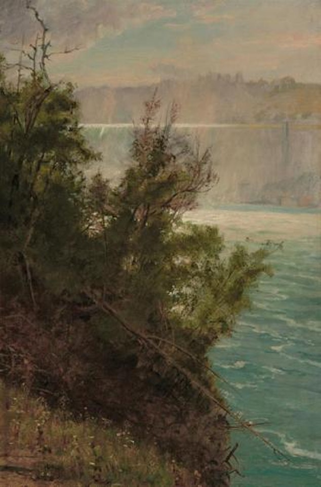 Niagara from the American side by Albert Bierstadt