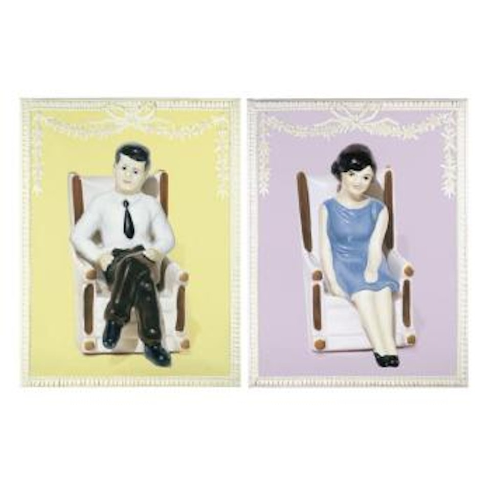 Kennedy's salt and pepper shaker by Farhad Moshiri
