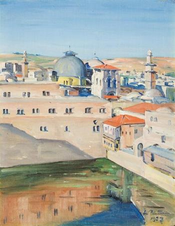 The Pool of Hezekiah, Jerusalem by Ludwig Blum