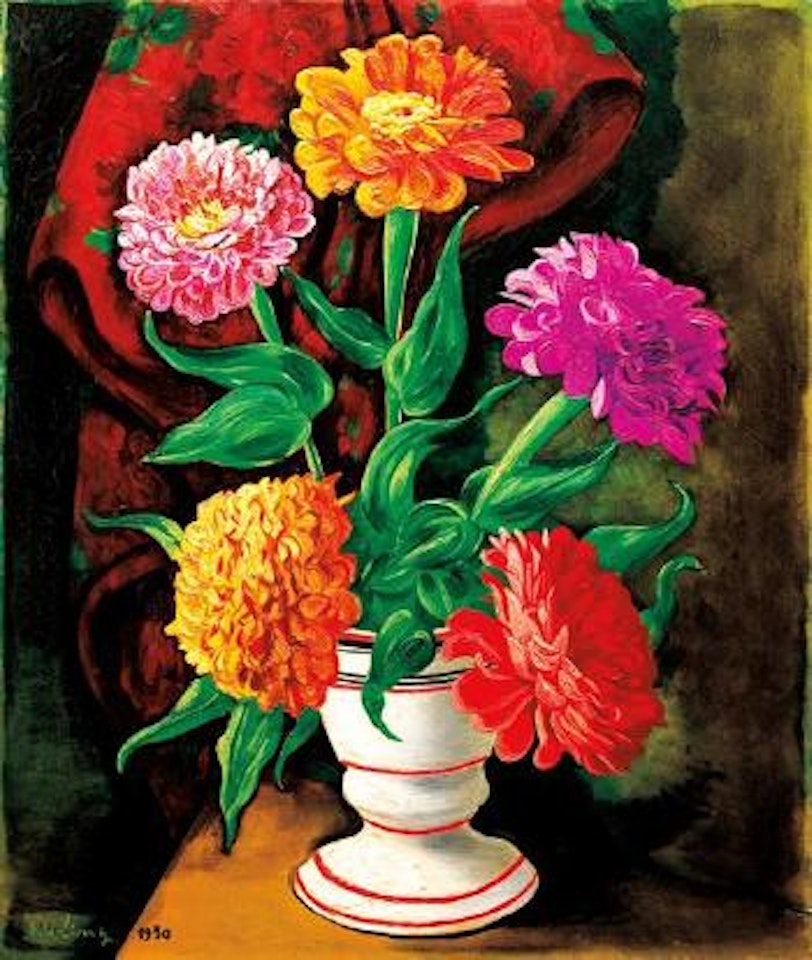 Dahlias by Moïse Kisling