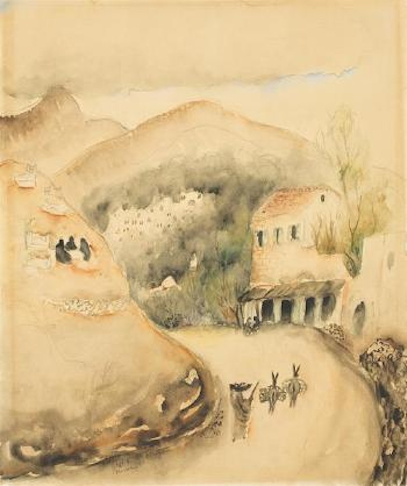 The way to Safed by Reuven Rubin