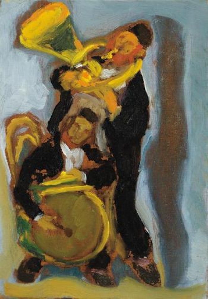 Two musicians by Emmanuel Mané-Katz