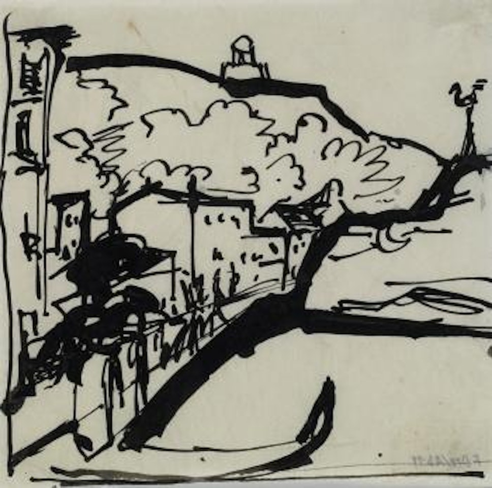 Die Brucke von Radebuel by Ernst Ludwig Kirchner