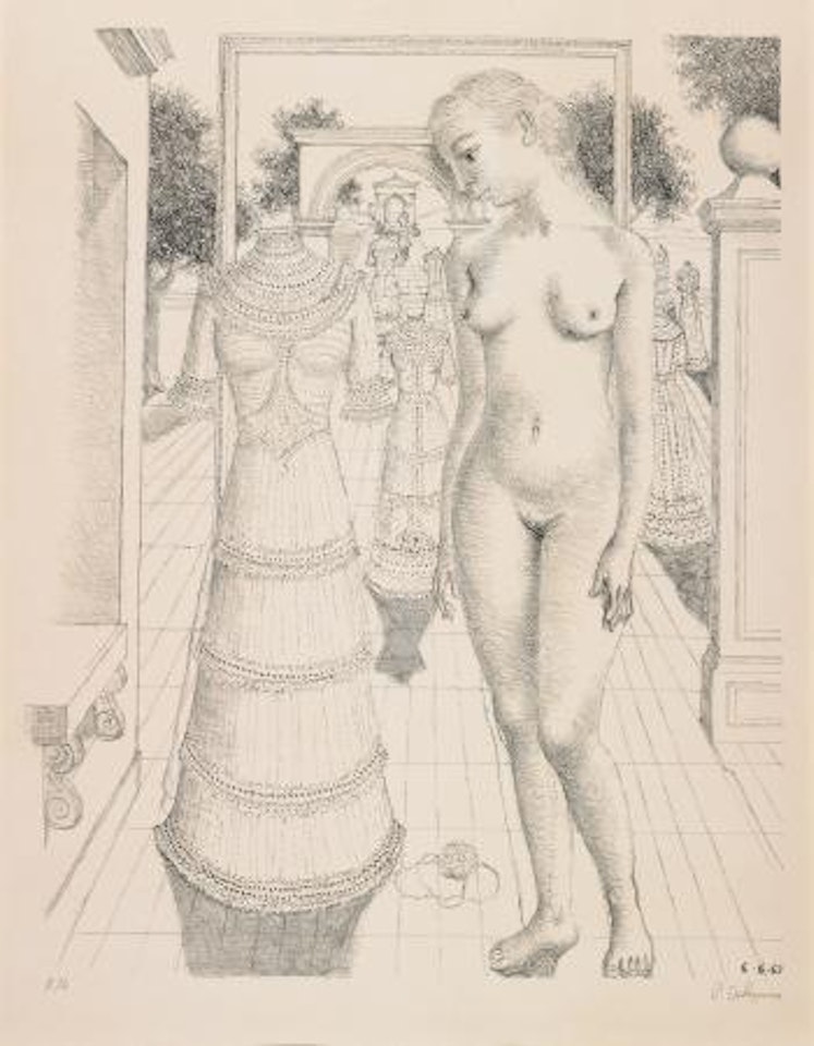 La Robe du Dimanche (Sunday Dress) by Paul Delvaux