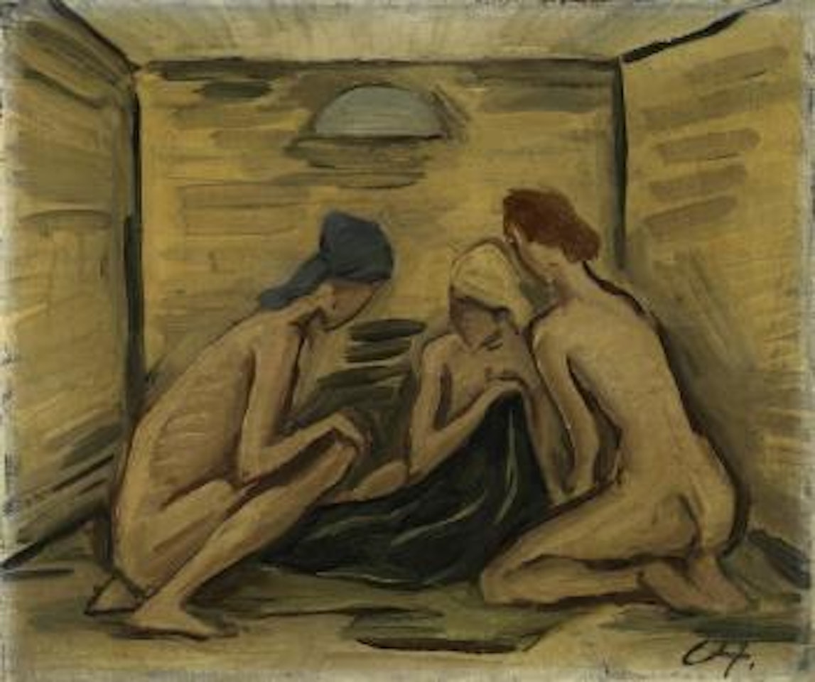 Im Baderaum by Karl Hofer