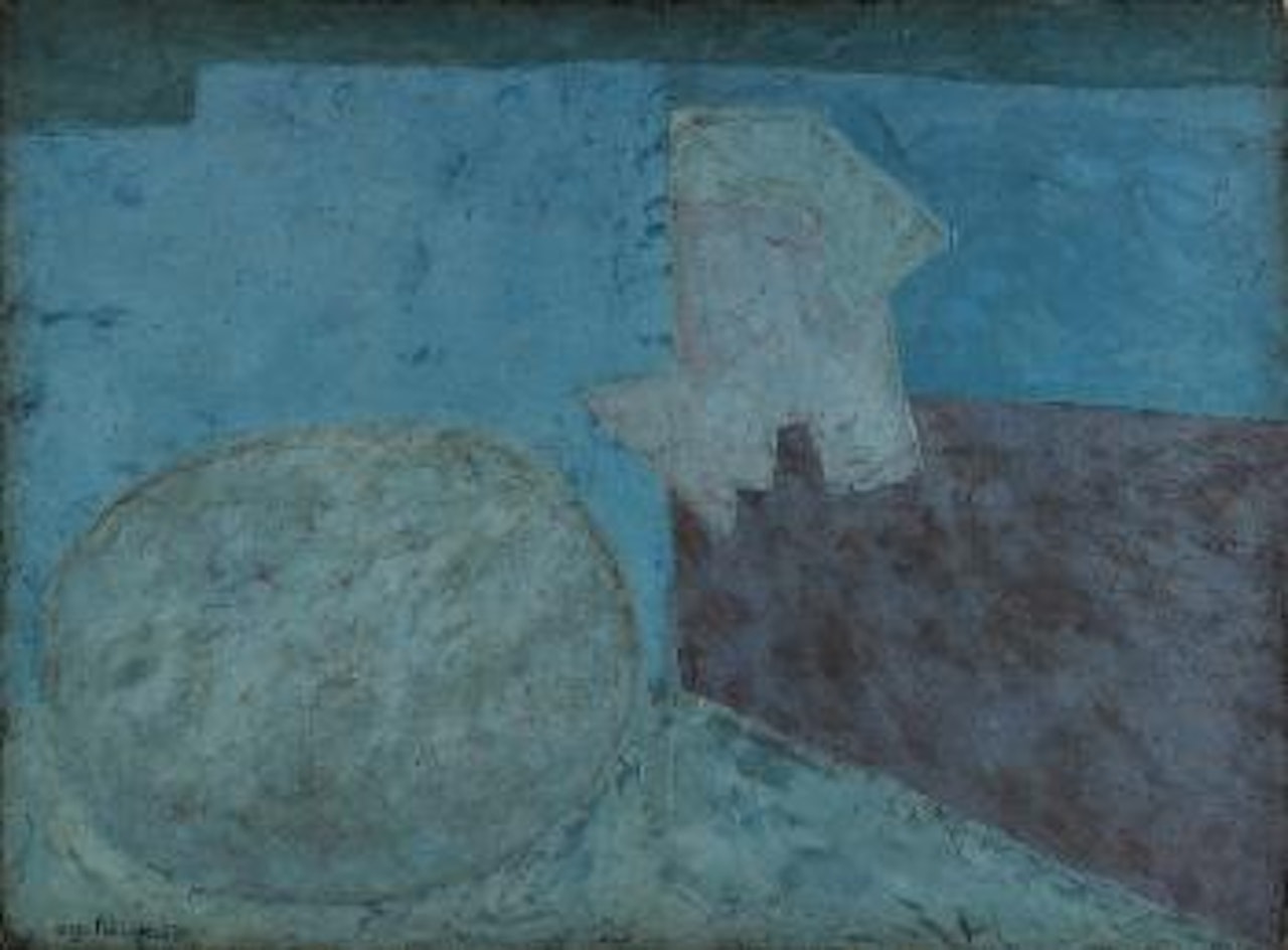 Composition bleu au cercle bleu (cercle bleu) by Serge Poliakoff