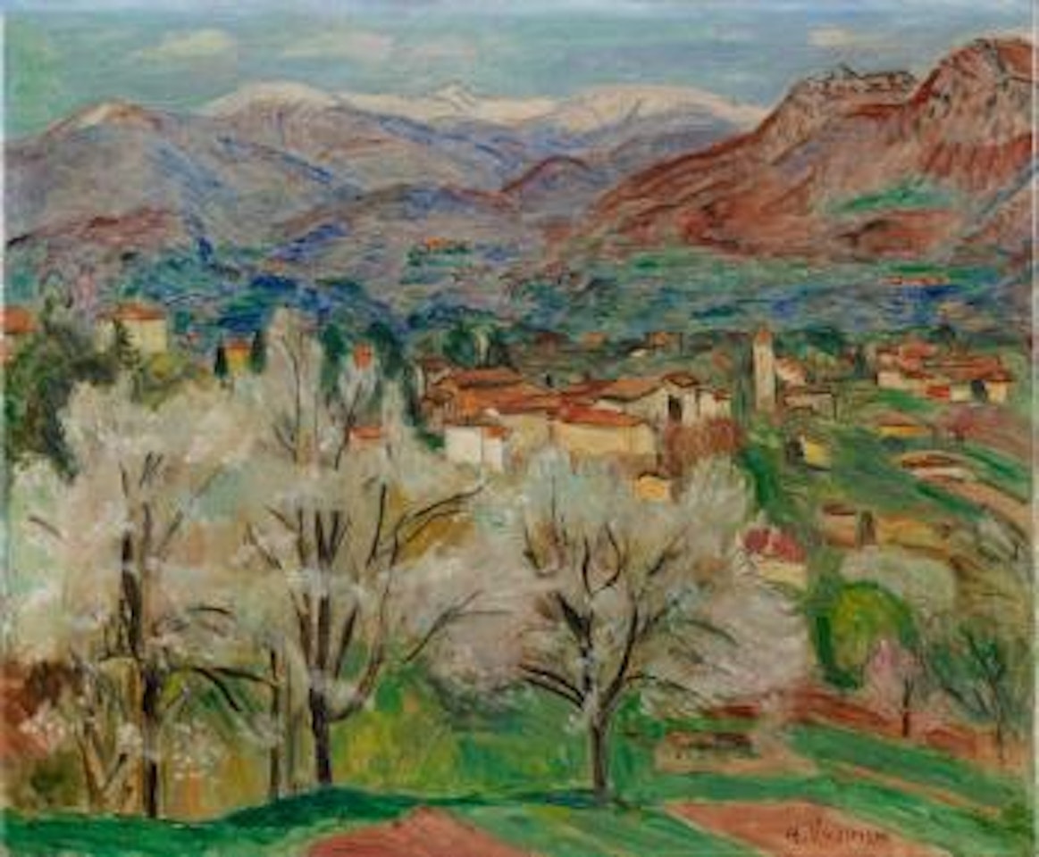 Blick auf Gentilino by Hans Purrmann