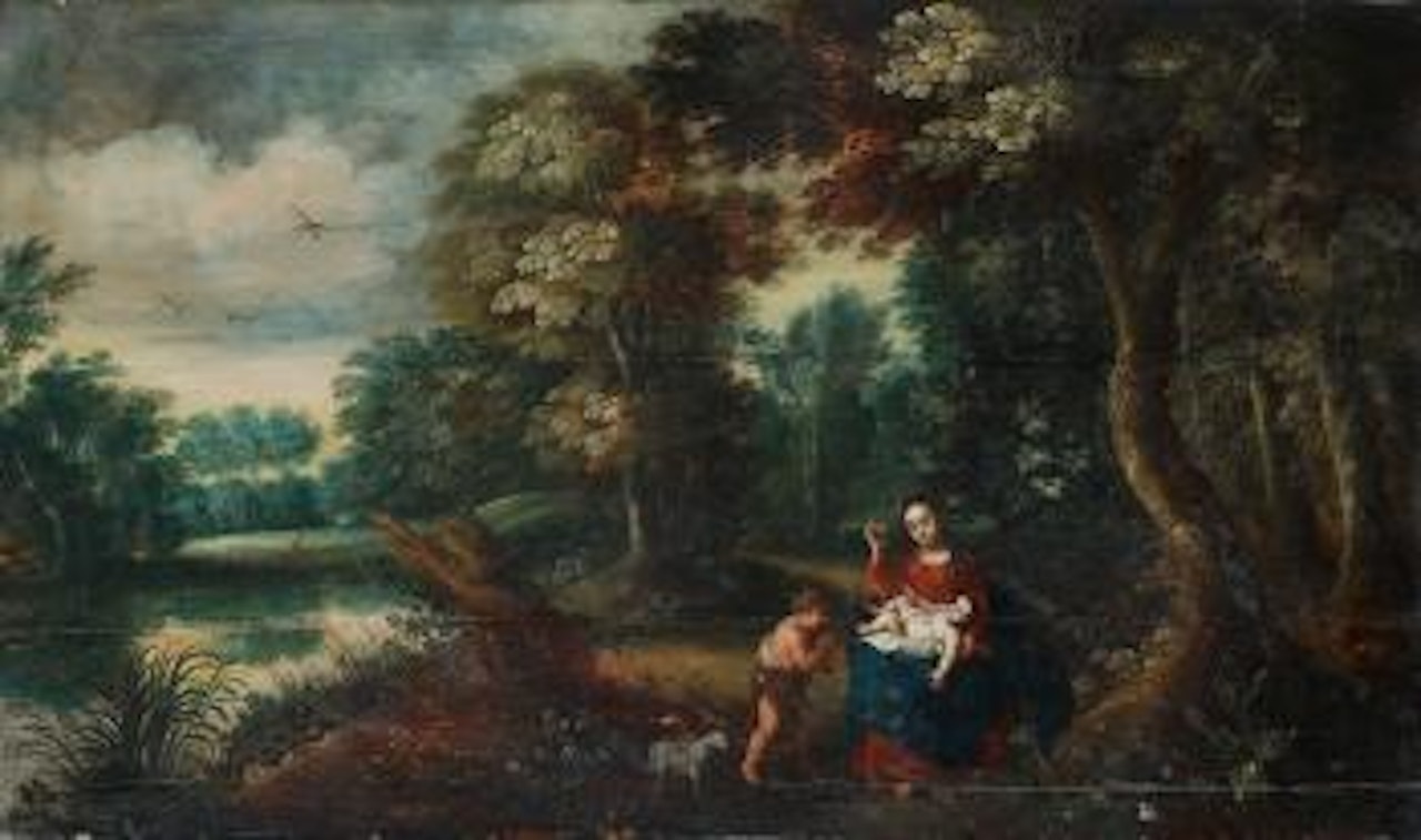 Landschaft mit Muttergottes und Johannesknaben by Hendrik van Balen by Jan Brueghel the Younger