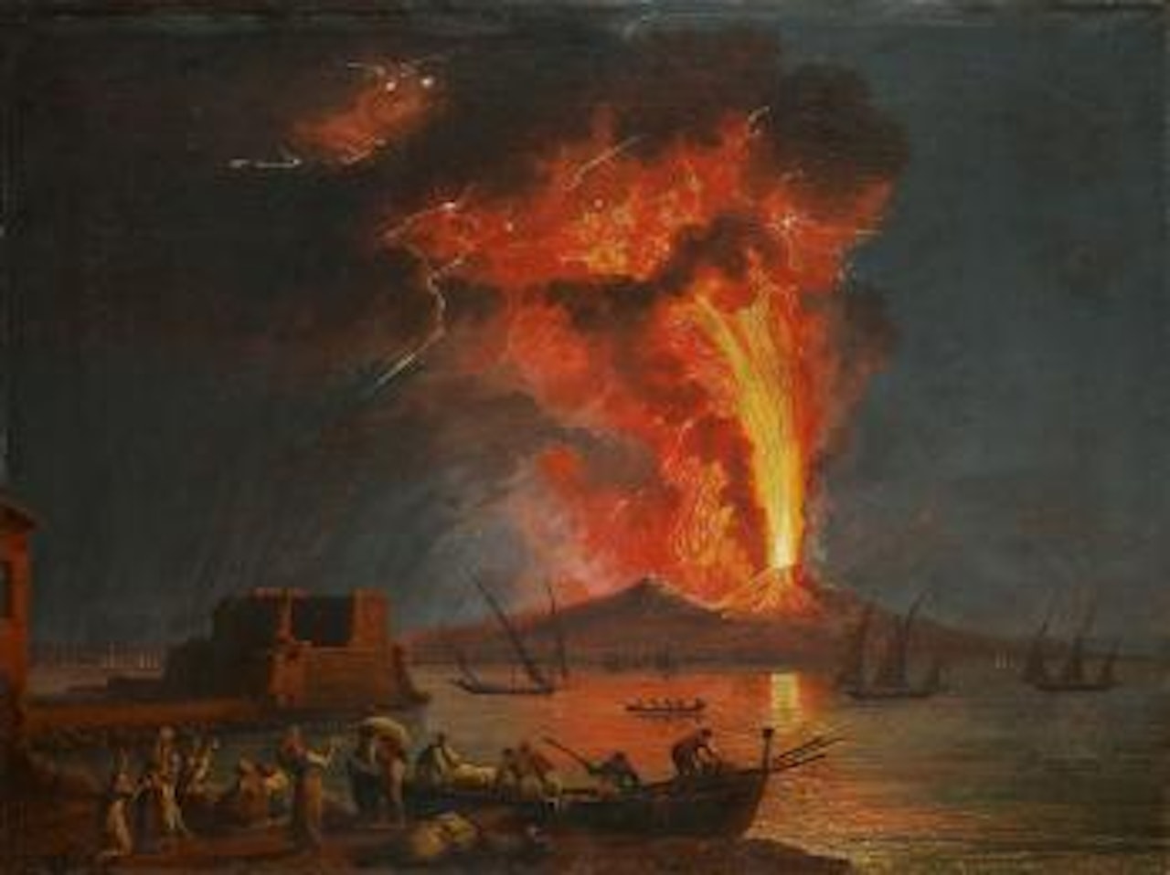 Ausbruch des Vesuvs by Jacob Philipp Hackert
