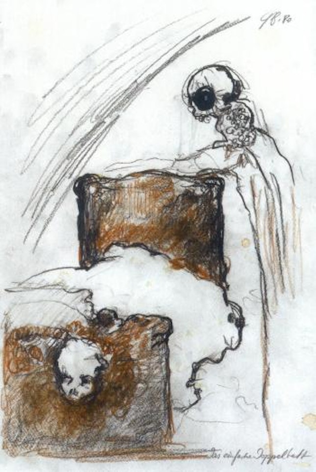 Das einfache Doppelbett by Gunter Brus