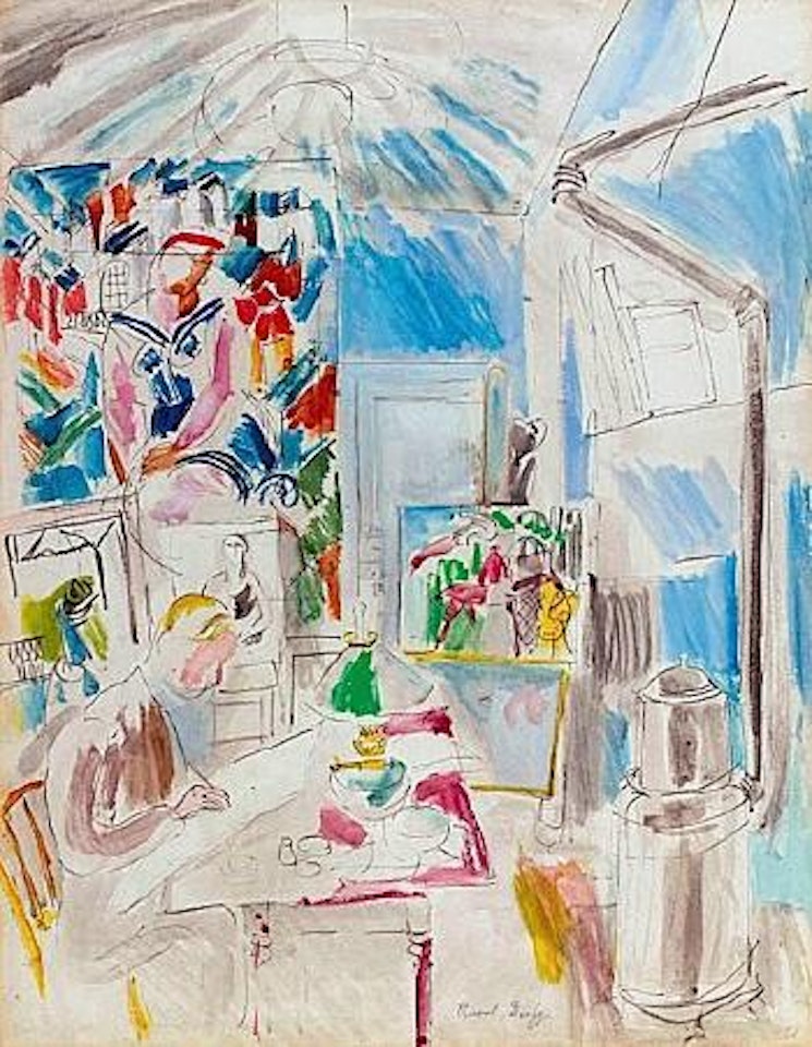 L'atelier. Portrait de madame Dufy by Raoul Dufy