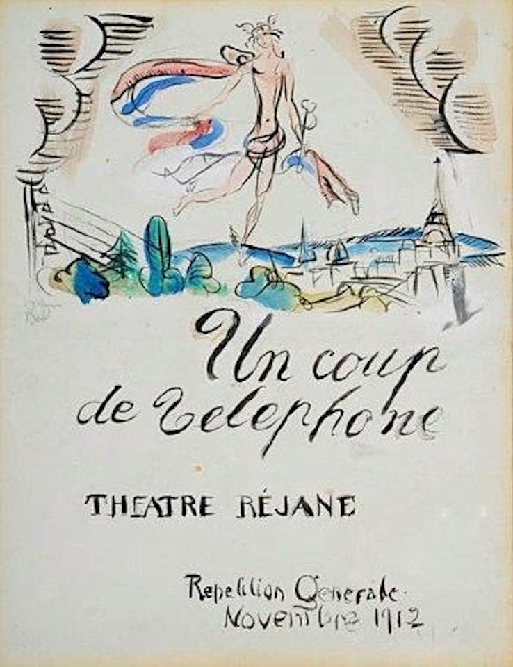 Un coup de téléphone by Raoul Dufy