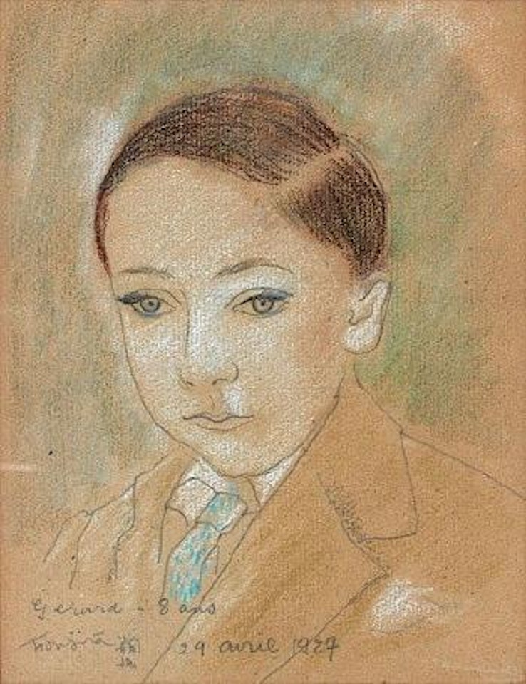 Portrait de Gerard Oury, enfant by Leonard Tsuguharu Foujita