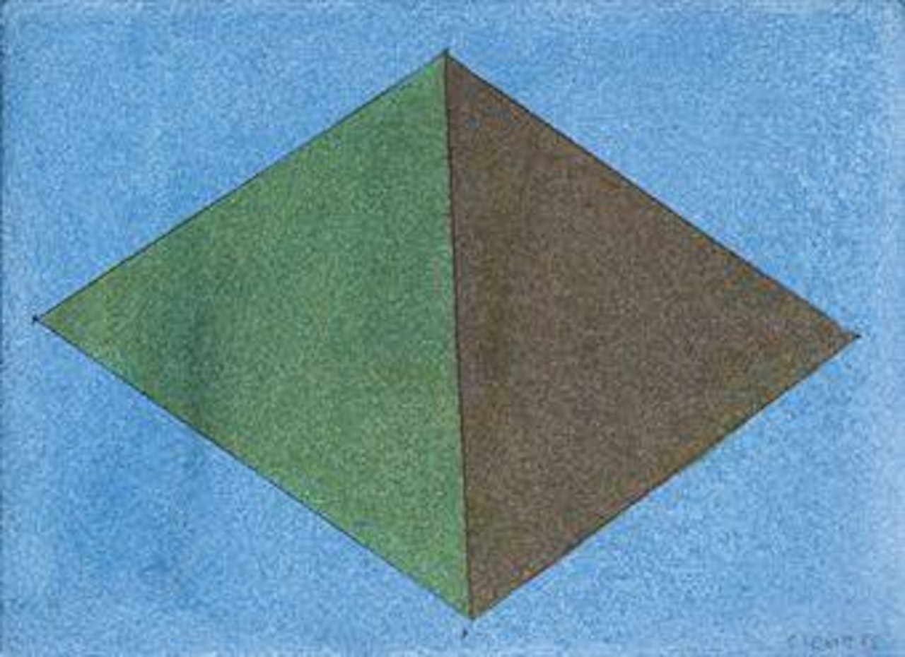 Small pyramid by Sol LeWitt