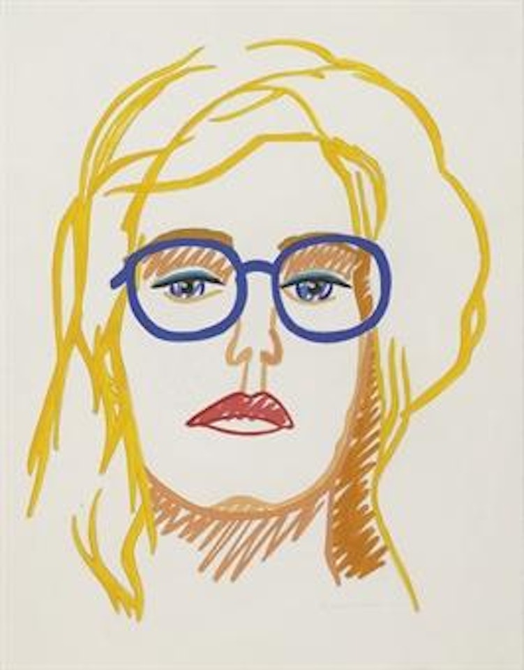 Study for Nancy (Blonde, Blue Glasses) by Tom Wesselmann