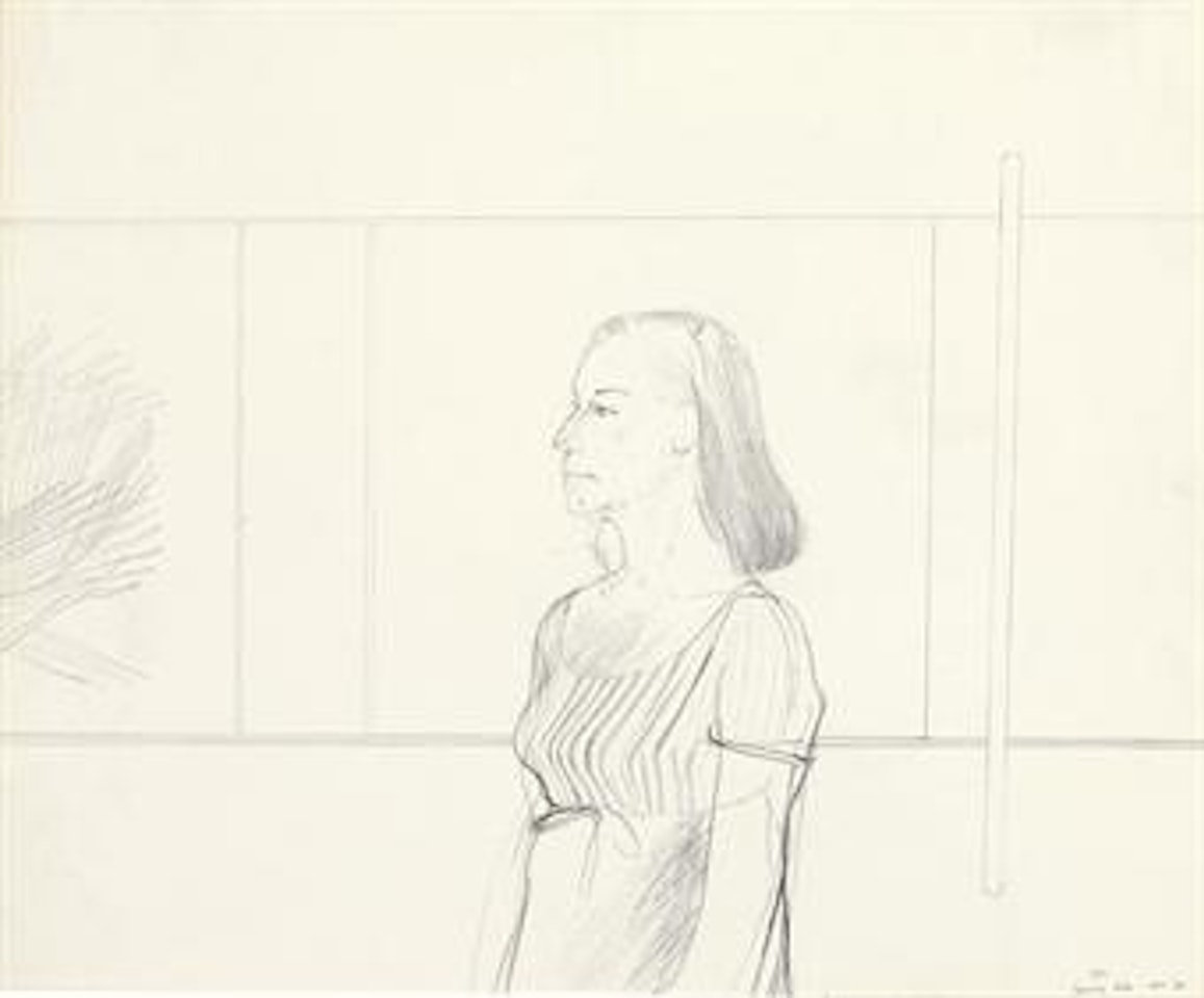 Beverly Hills (Drawing of Betty) by David Hockney