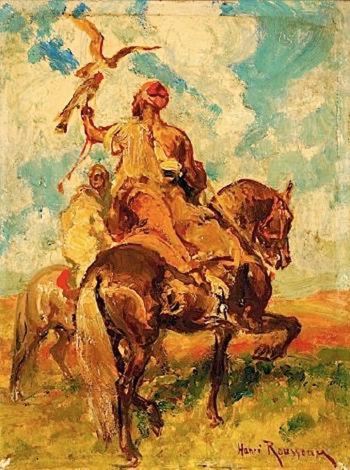 La chasse au faucon by Henri Émilien Rousseau