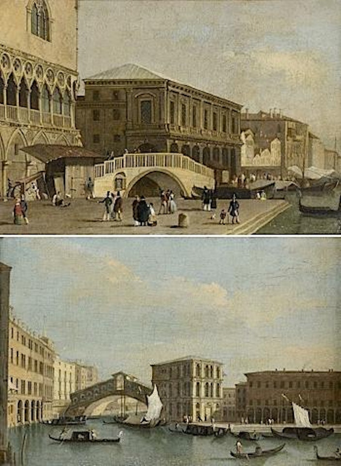 Le pont della Paglia. Le pont du Rialto, Venise by Carlo Grubacs