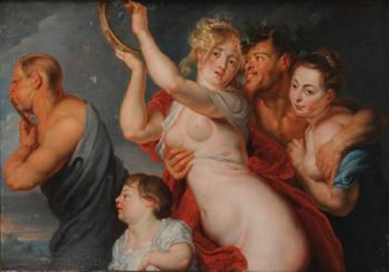 Bacchanale by Flemish School by Peter Paul Rubens