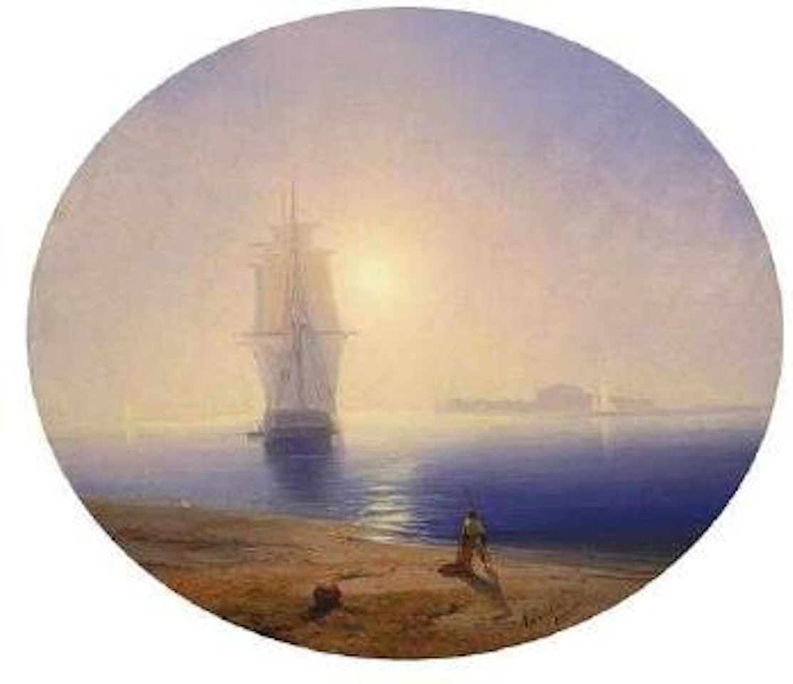 Grosses Segelschiff vor Capri by Ivan Konstantinovich Aivazovsky