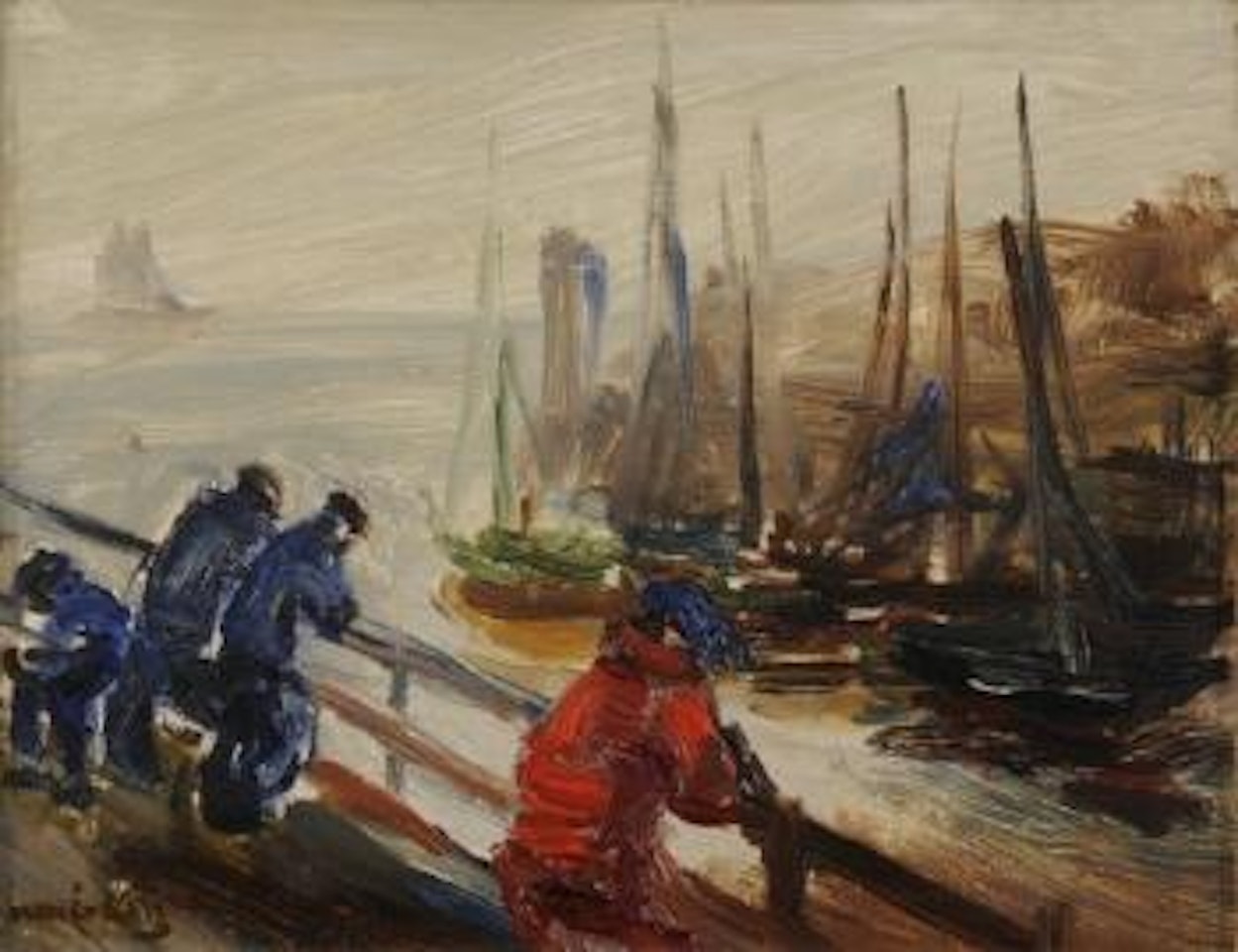 Petit port Breton by Emmanuel Mané-Katz