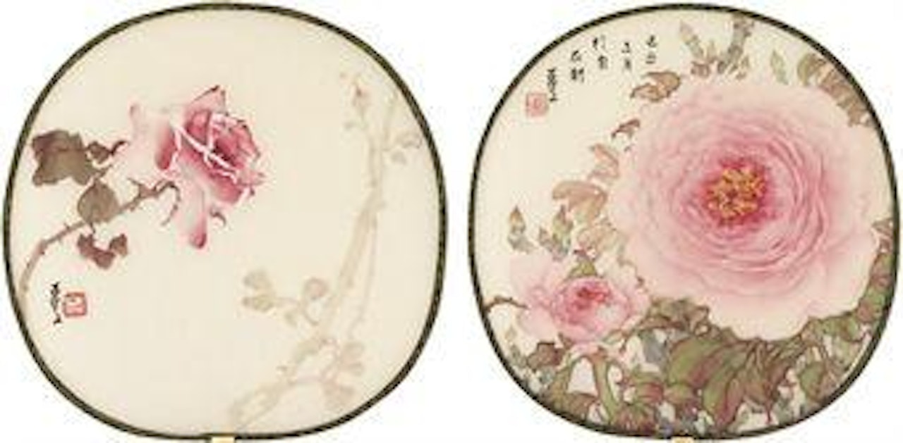 Rose. Peony by He Baili