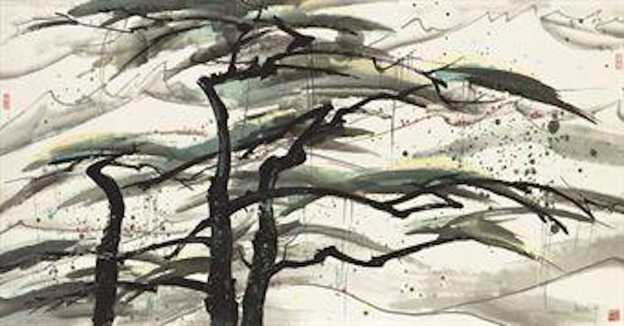 Pine Trees by Wu Guanzhong