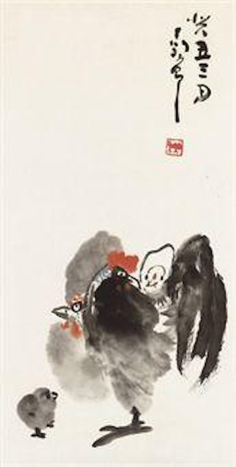Five Buddies by Ding Yanyong