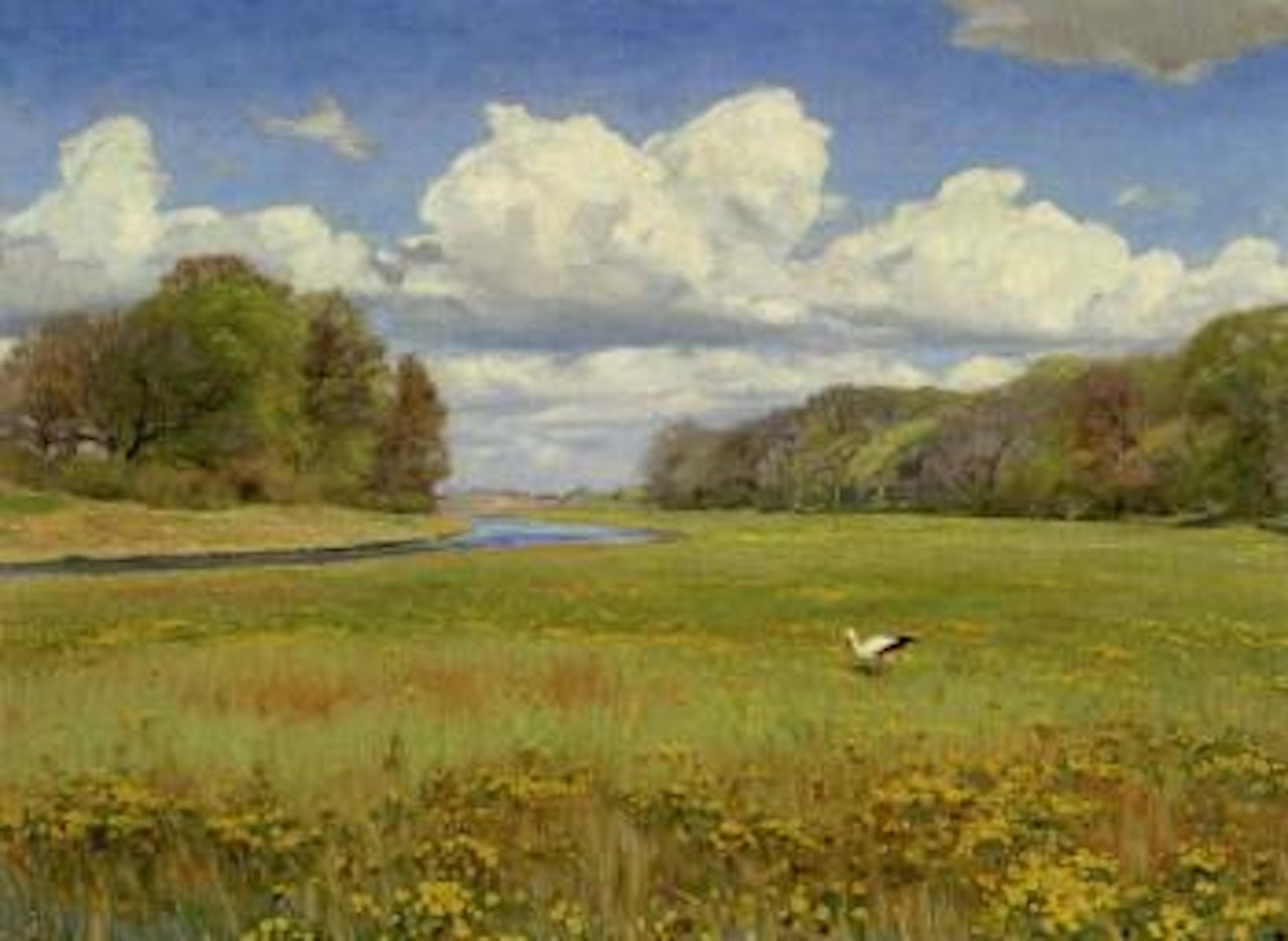 Ved Susaaen. At the Danish Stream Susåen by Hans Andersen Brendekilde