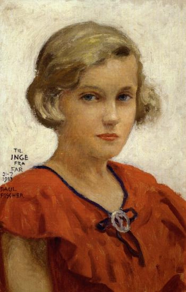 The artist's daughter Inge by Paul Fischer