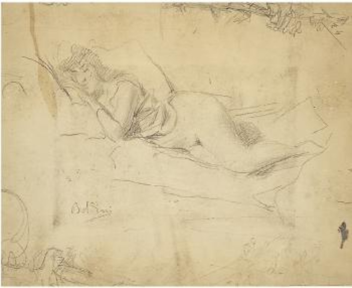 Nudo di donna disteso by Giovanni Boldini
