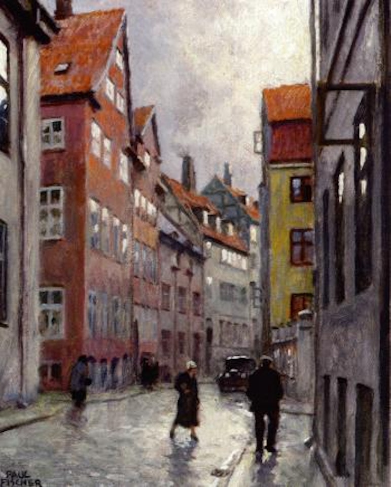 Rainy day in Copenhagen by Paul Fischer
