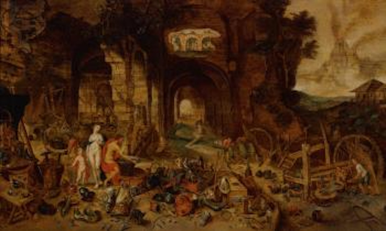 Venus at the forge of Vulcan by Jan Brueghel by Frans Francken II