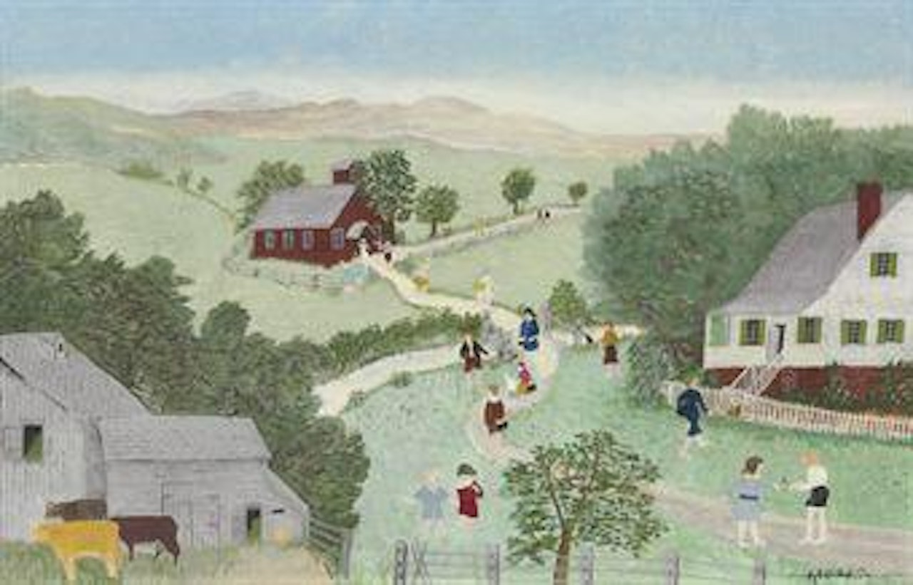School is Out by Grandma Moses