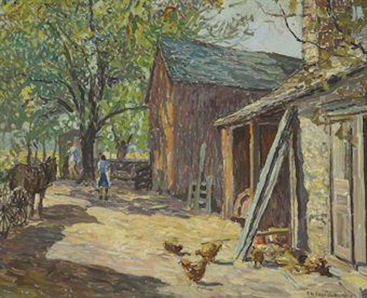 Carversville Farm by Edward Willis Redfield