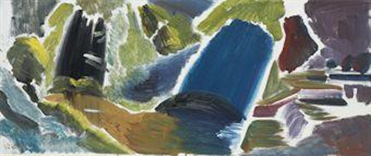 Warnford Water (Shadows and Weir) by Ivon Hitchens