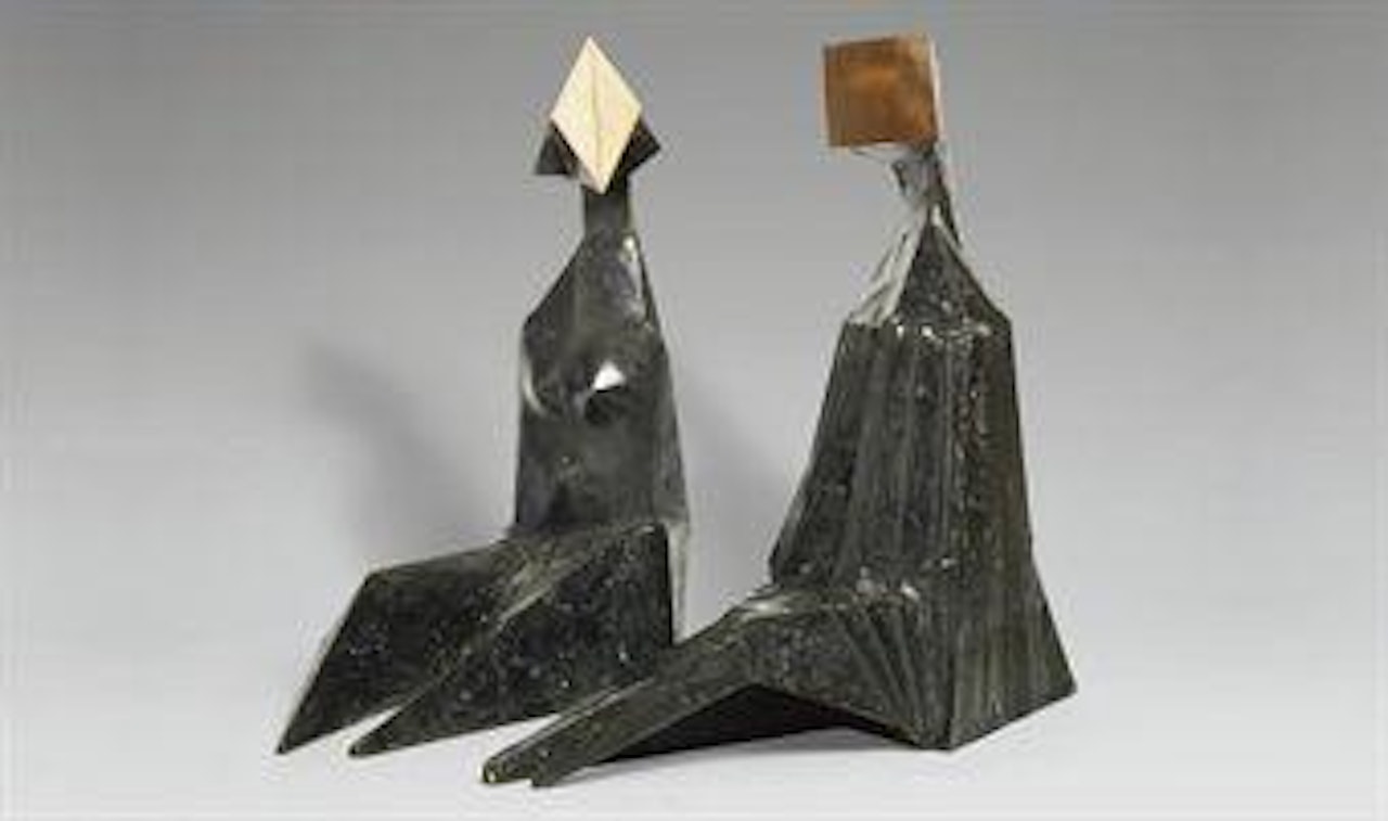 Pair Of Sitting Figures VII by Lynn Chadwick