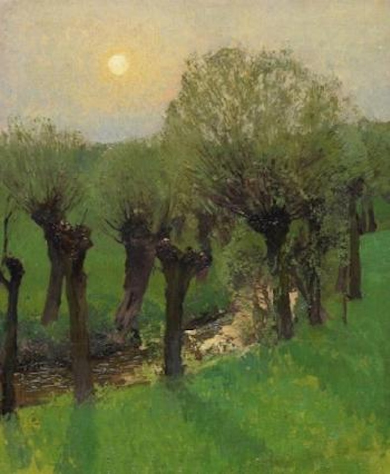 Kopfweiden am Schwarzbach bei Wittlaer by Max Clarenbach