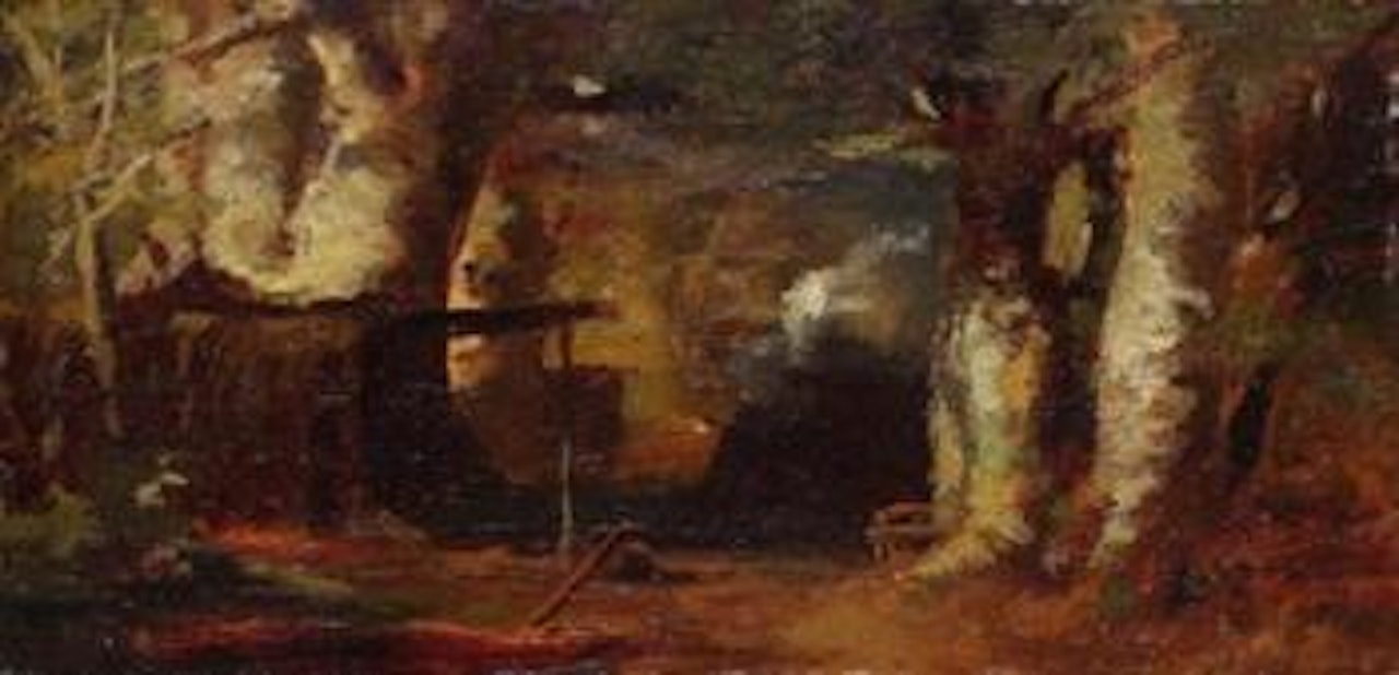 Der Wald von Barbizon by Carl Spitzweg