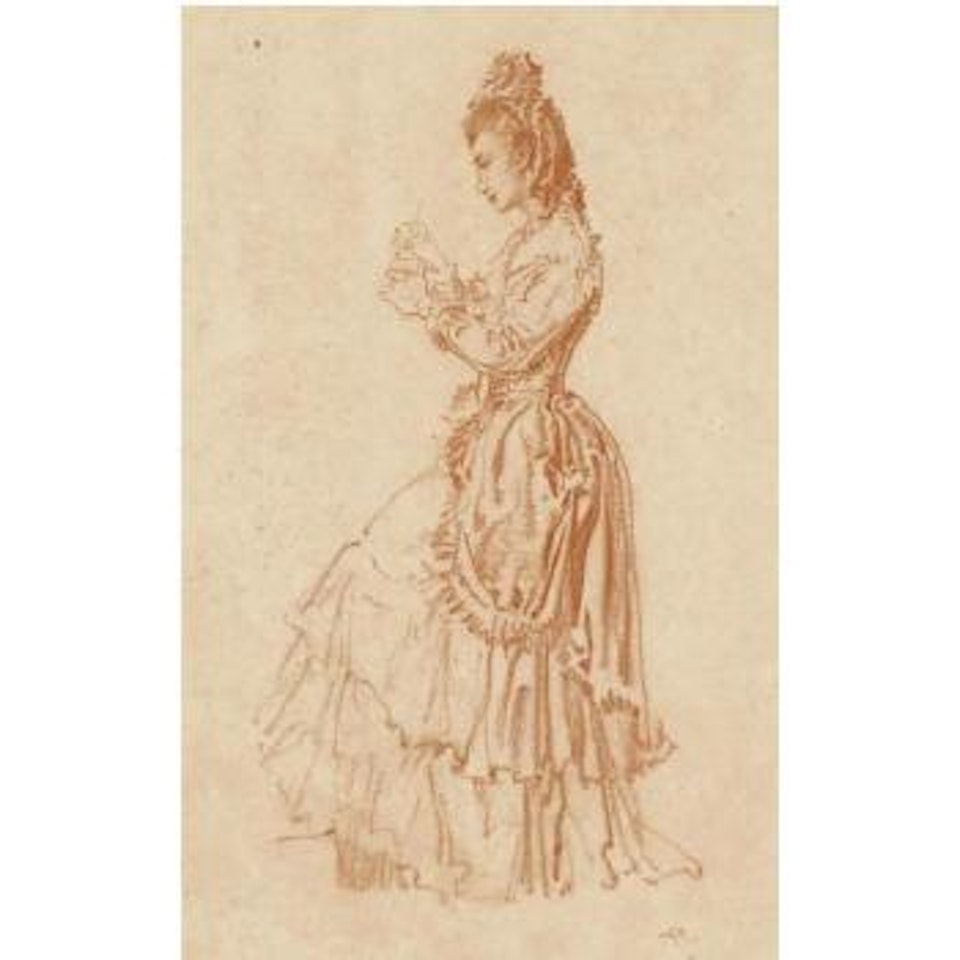 Girl In Spanish Dress, Mantilla by William Russell Flint
