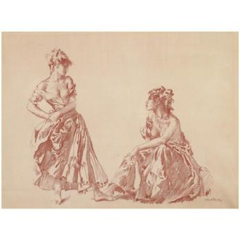 Miriam And Abigail by William Russell Flint