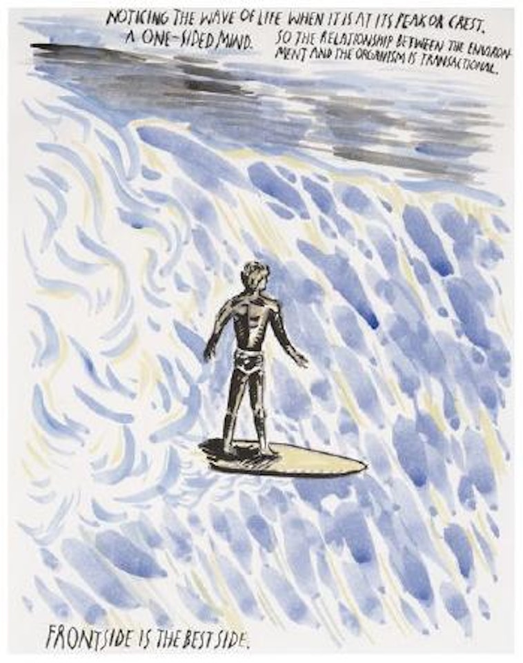 No title (Noticing the wave...) by Raymond Pettibon