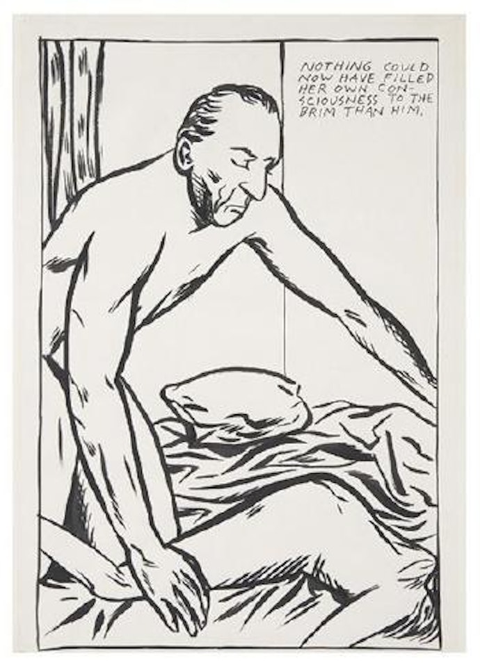 No title (Nothing could now...) by Raymond Pettibon