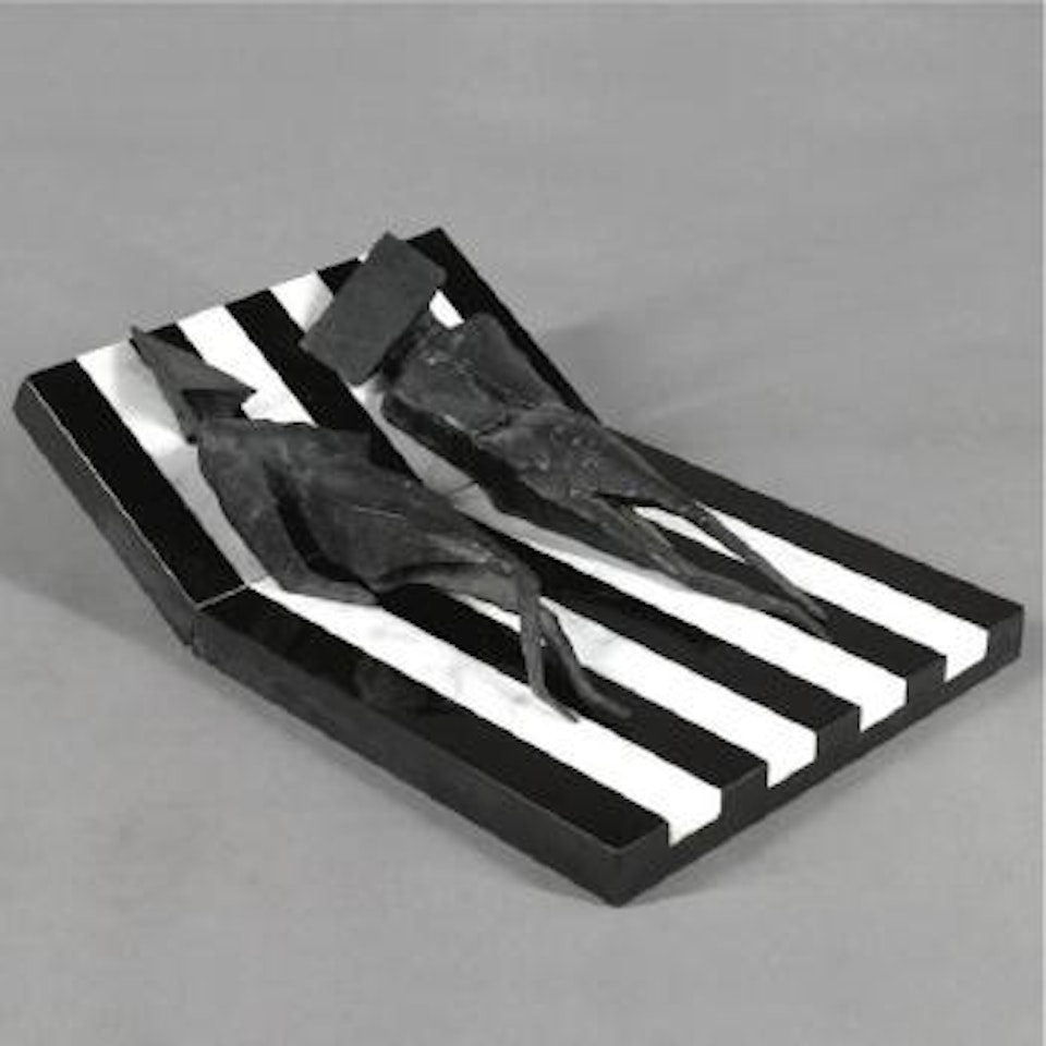Reclining Figures On Stripes by Lynn Chadwick