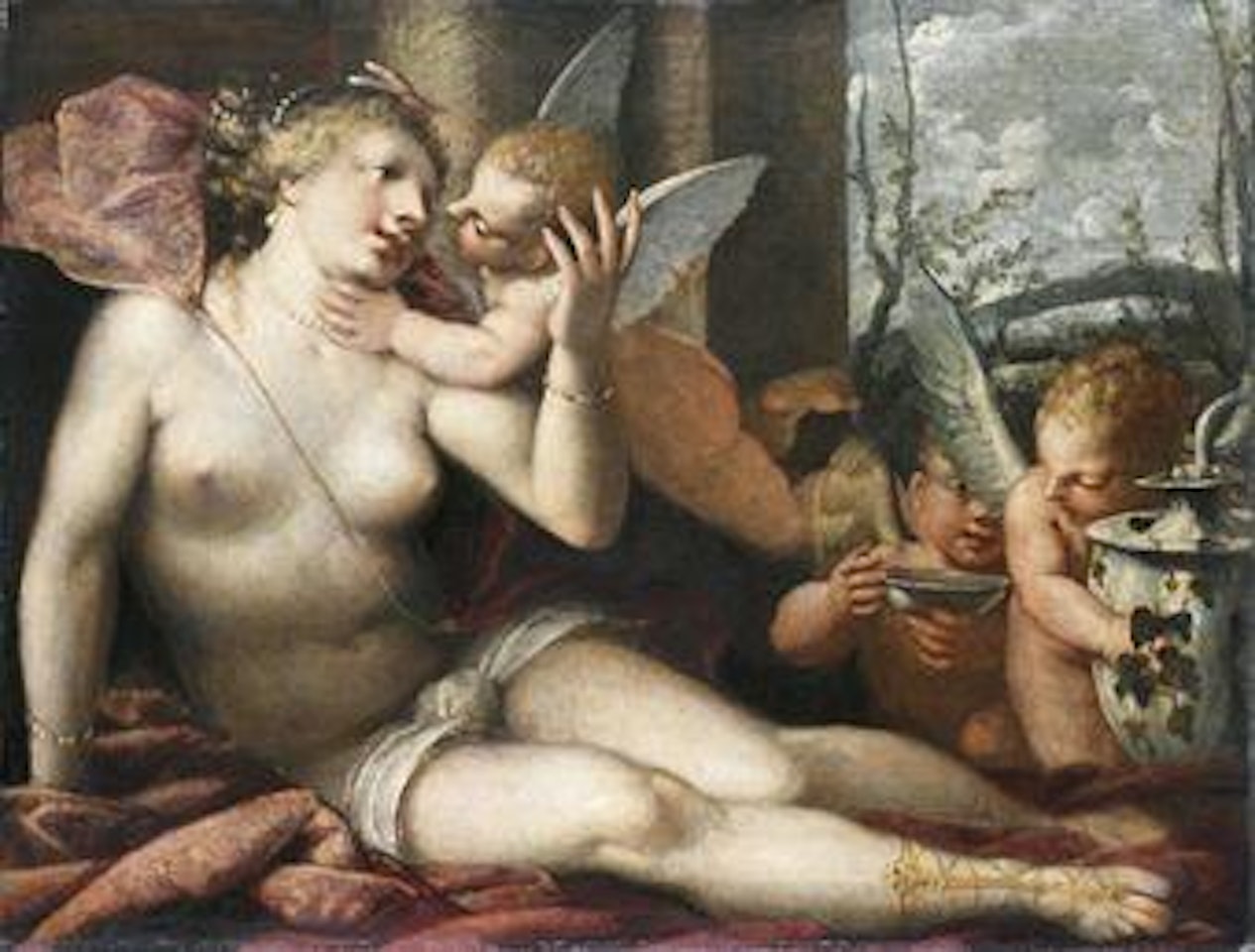 Venere con amorini by Pietro Liberi