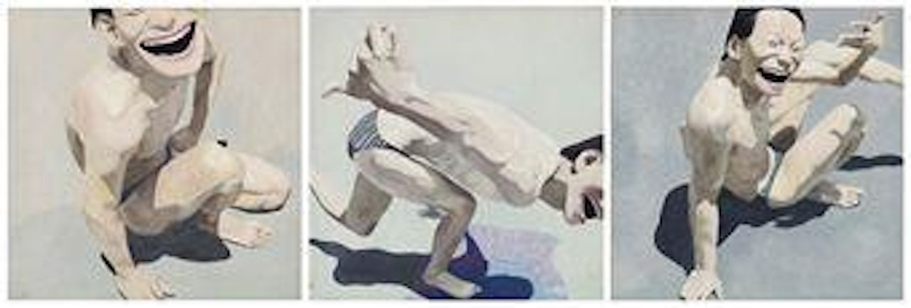 Idol Series No. 007, 008 & 014 by Yue Minjun