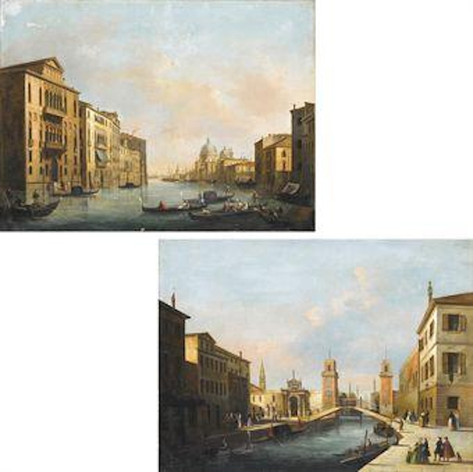 Venezia, il Canal Grande e la chiesa della Salute: e L'Arsenale by Giuseppe Bernardino Bison