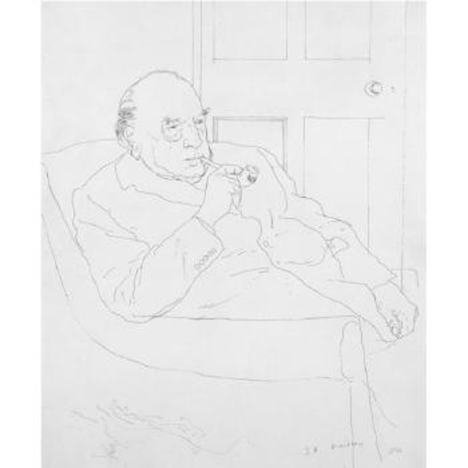 Portrait Of J.B. Priestley by David Hockney
